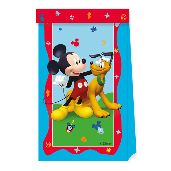 4 Mickey Mouse Rock The House Paper Party Bags