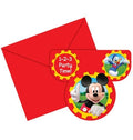 6 Mickey Mouse Club House Invitations
