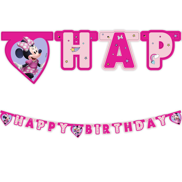 Minnie Mouse Junior Happy Birthday Die Cut Banner