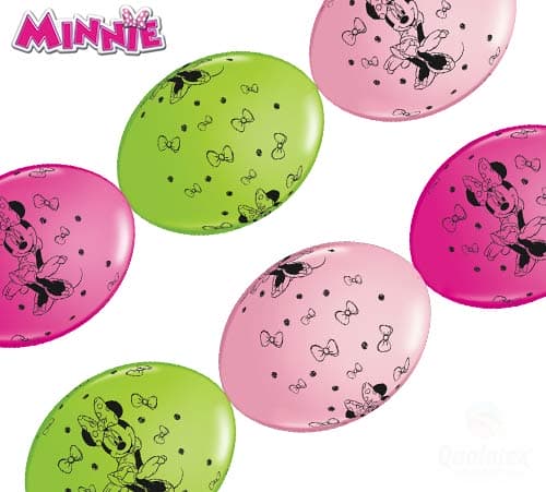 10 x 12" Minnie Mouse Quick Link Party Banner Balloons