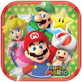 8 Super Mario 18cm Square Paper Plates