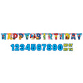 Super Mario Happy Birthday Letter Banner