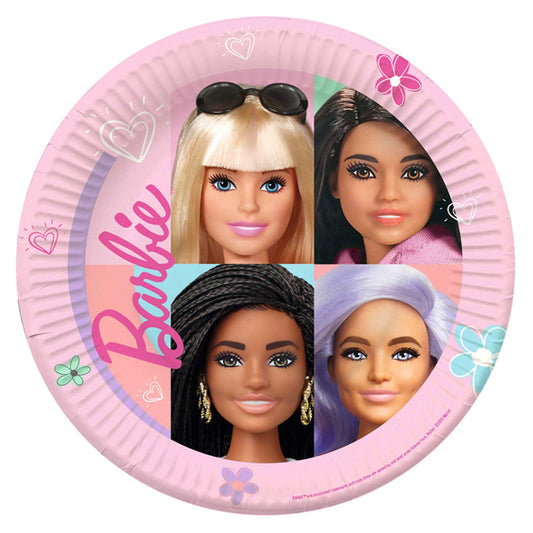 8 Barbie Sweet Life Party Pper Plates