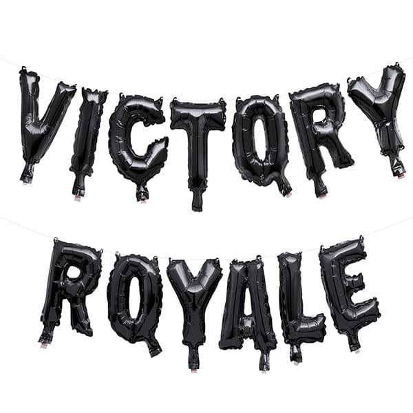 8" Victory Royale Fortnite Balloons Banner Pack