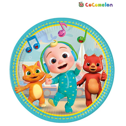 8 Cocomelon Paper Plates