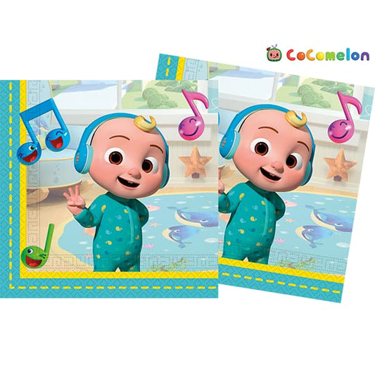 20 Cocomelon Paper Lunch Napkins