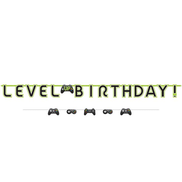 Level Up Birthday Jumbo Banner Kit