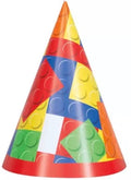 8 Building Blocks Paper Party Hats
