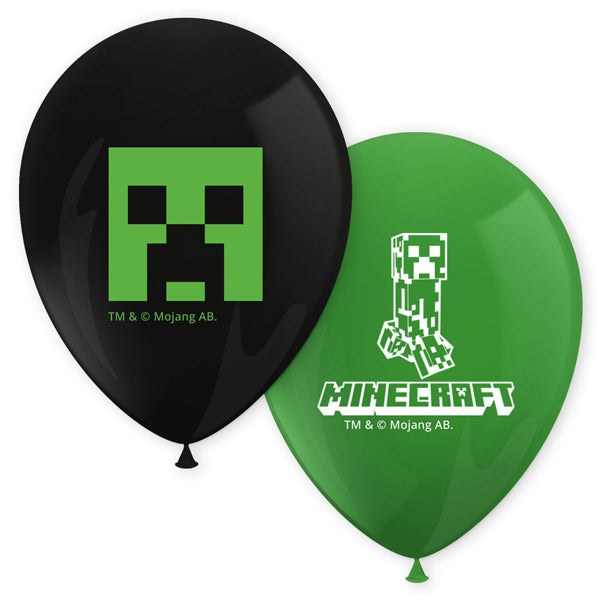 6 Minecraft 11” Latex Balloons (Copy)