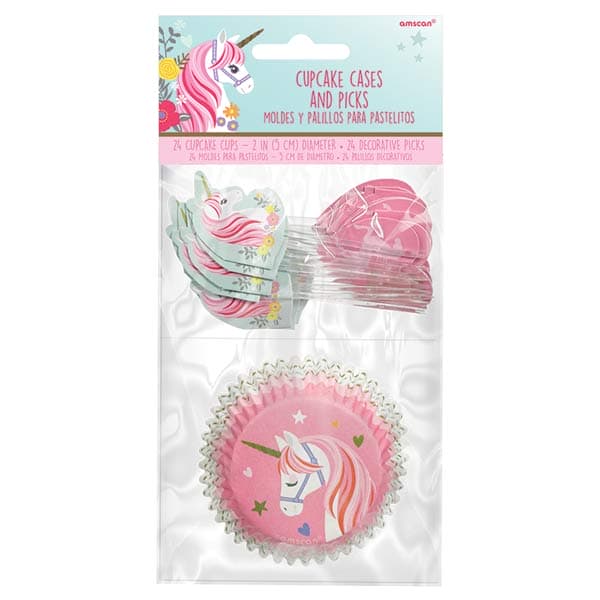 24 Magical Unicorn Cake Cases & Picks