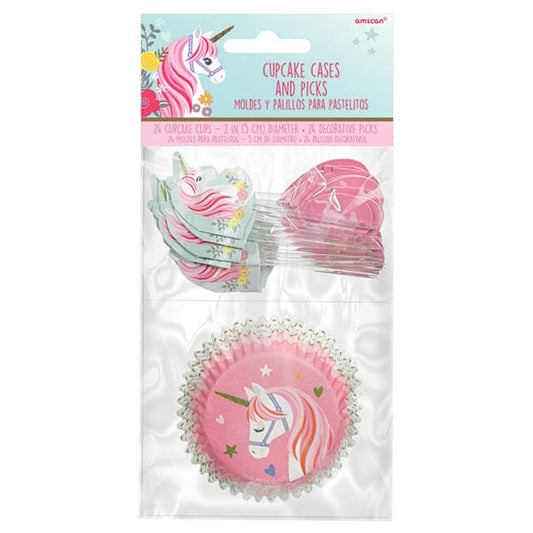 24 Magical Unicorn Cake Cases & Picks