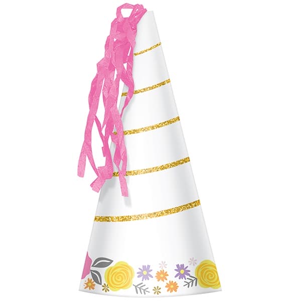8 Magical Unicorn Party Horn Hats