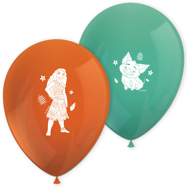 8 11" Moana 2 Printed Latex Balloons
