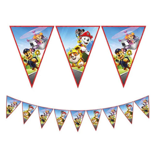 Paw Patrol Rescue & Heroes Paper Triangle Flag Banner