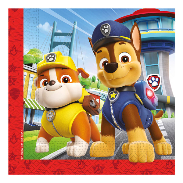 20 Paw Patrol Rescue Heroes Party Paper Napkins