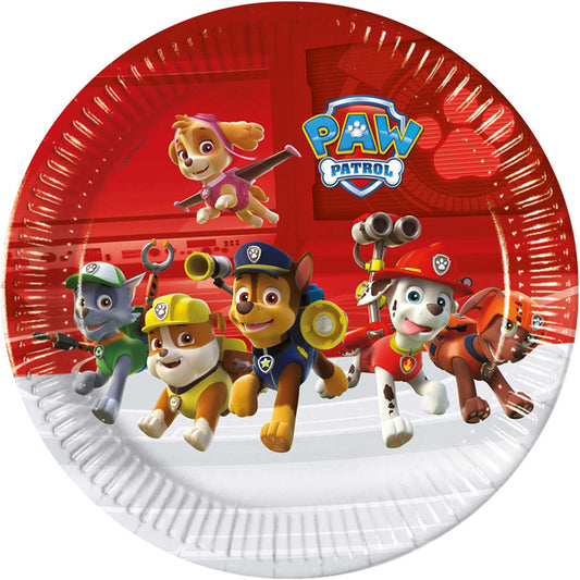8 Paw Patrol Ready For Action Paper Plates