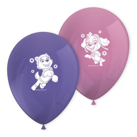 8 11" Paw Patrol Skye & Everest Latex Balloons