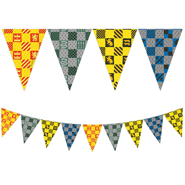 Harry Potter Hogwarts House Triangle Flag Banner
