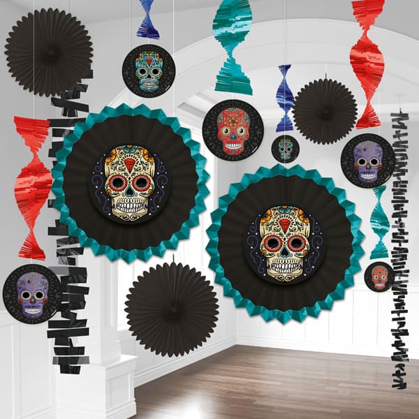 Day Of The Dead Room Decoration Kit 13pk
