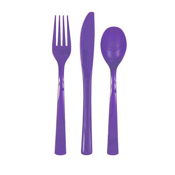Assorted Cutlery 18pk (16 Colours)
