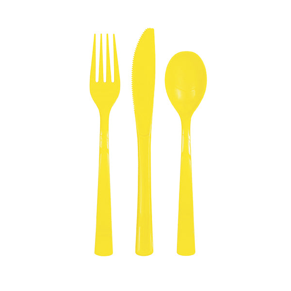 Assorted Cutlery 18pk (16 Colours)