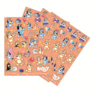 4 Sheets Of Bluey Party Stickers