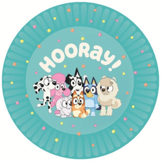 8 Bluey Party Paper Plates