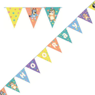 6ft Bluey Party Paper Pennant Bunting