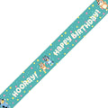 6ft Bluey Party Happy Birthday Foiled Paper Banner