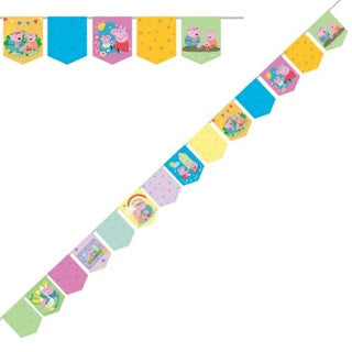 3.6m Peppa Pig Pennant Paper Banner