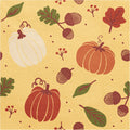 20 Pumpkins & Acorns Autumnal Paper Napkins
