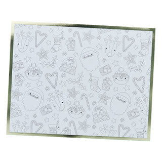 4 Festive Friends Colour In Place Mats
