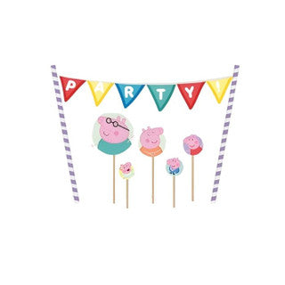 Peppa Pig Cake Bunting Topper Set