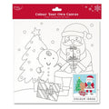 Christmas Santa Colour Your Own Canvas