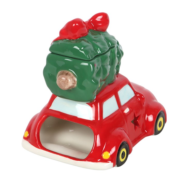 Nostalgic Car with Christmas Tree Ceramic Oil Burner and Wax Warmer