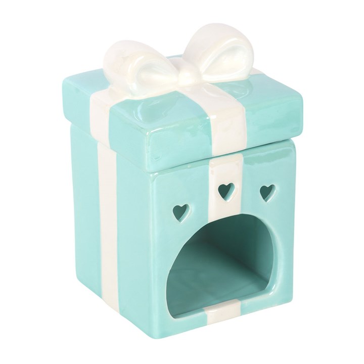 Blue Christmas Present Oil Burner