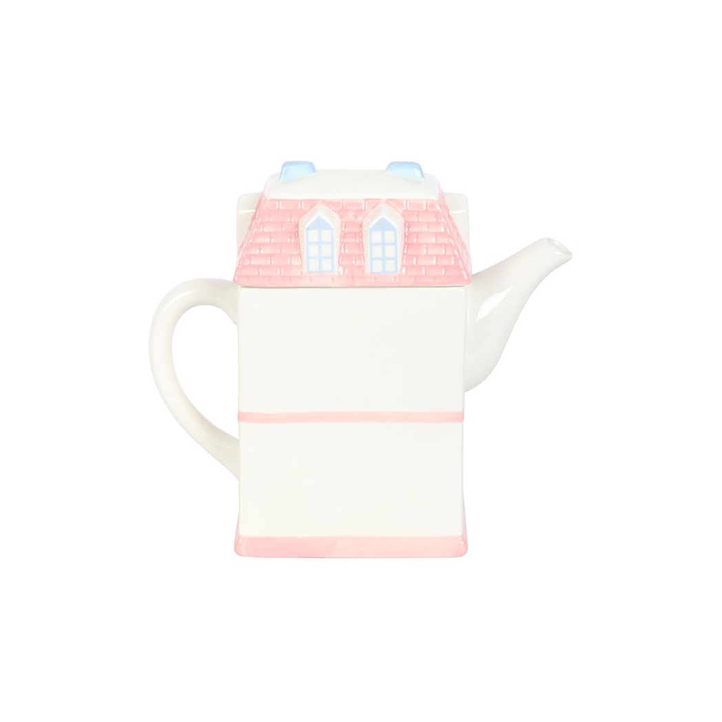 Pastel House Shaped Teapot