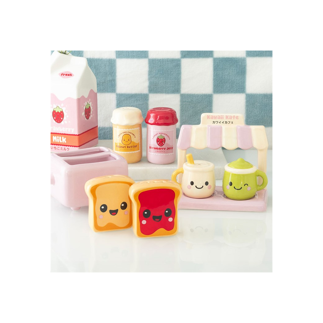 Kawaii Toast Salt and Pepper Shakers