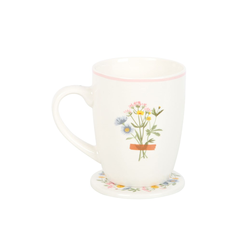 If Mums Were Flowers Floral Mug & Coaster Set
