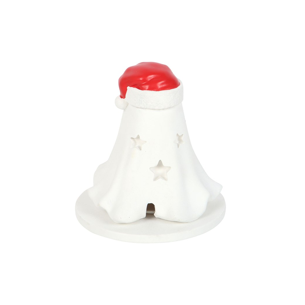 Ghost with Santa Hat Incense Cone Holder