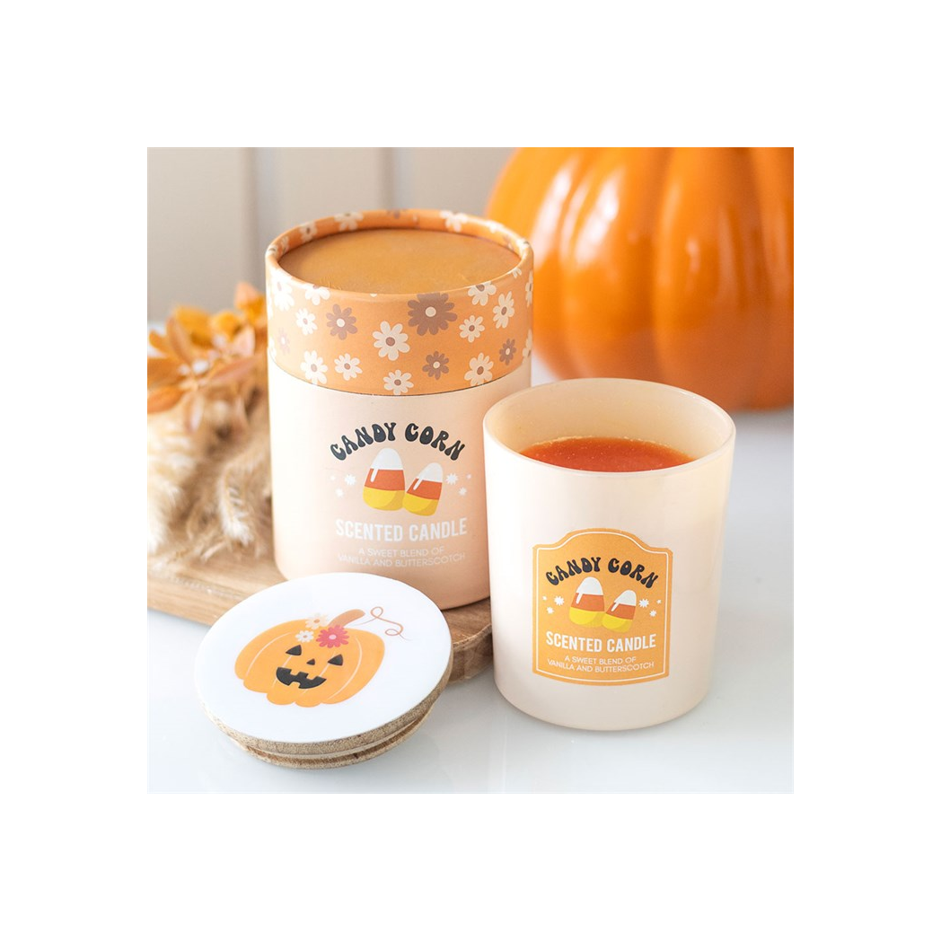Candy Corn Vanilla and Butterscotch Candle