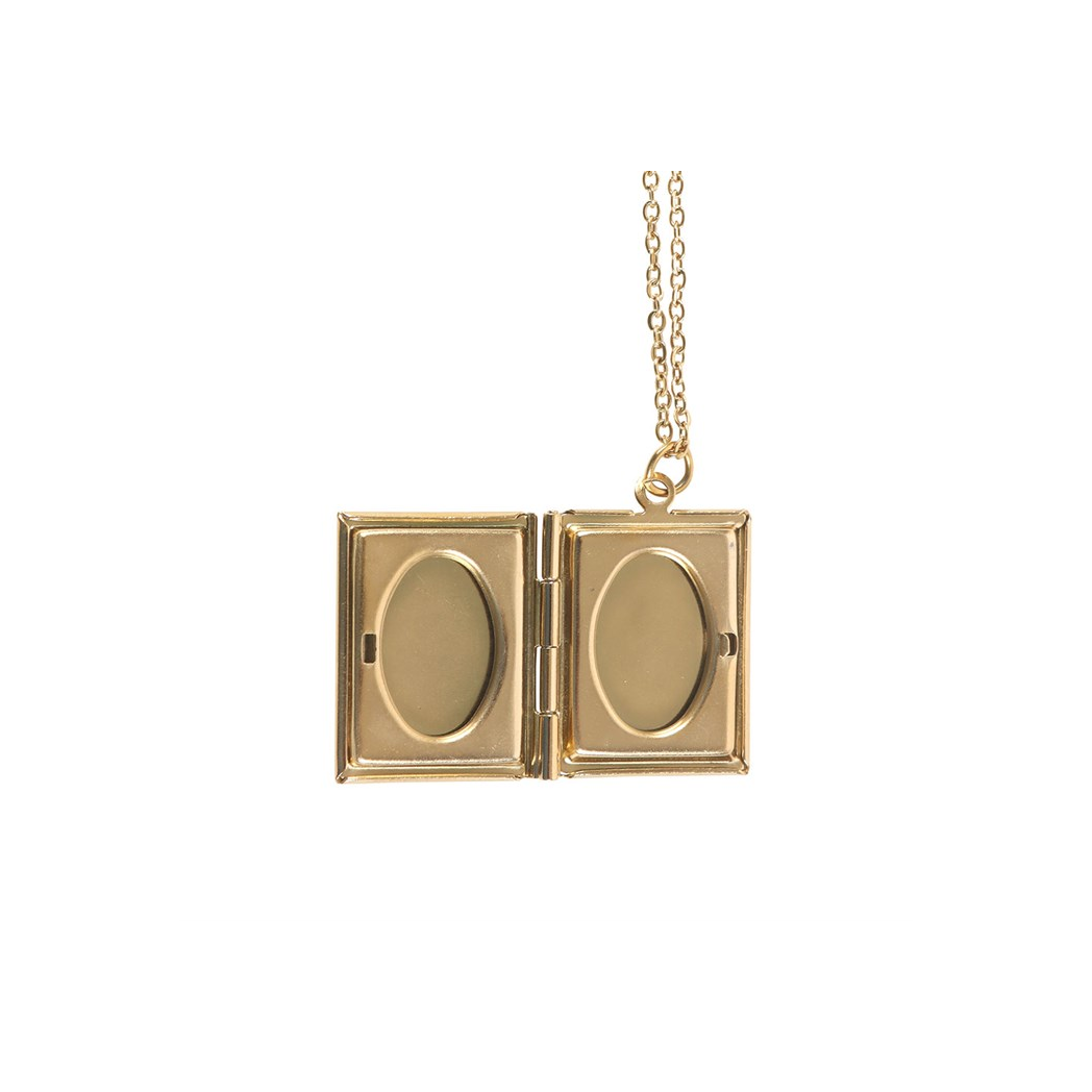 Book Shaped Locket Necklace in Gift Box