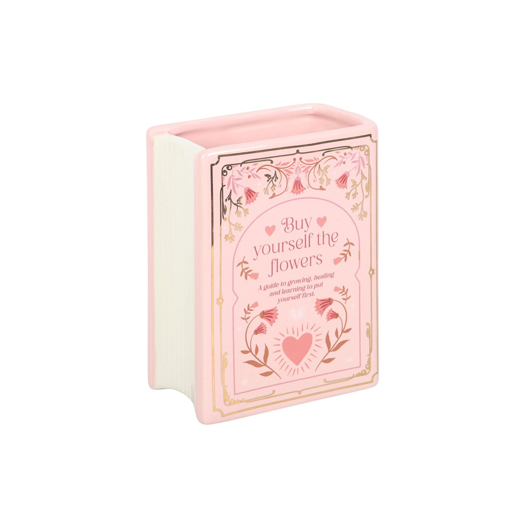 Pink Book Shaped Vase