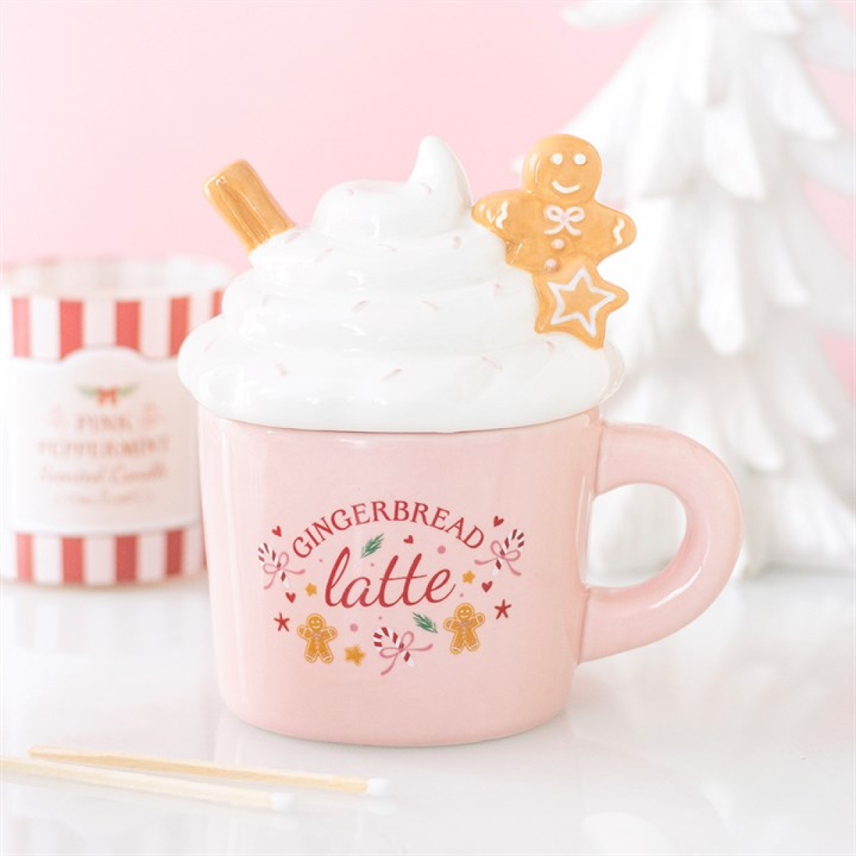 Pink Gingerbread Latte Oil Burner and Wax Warmer