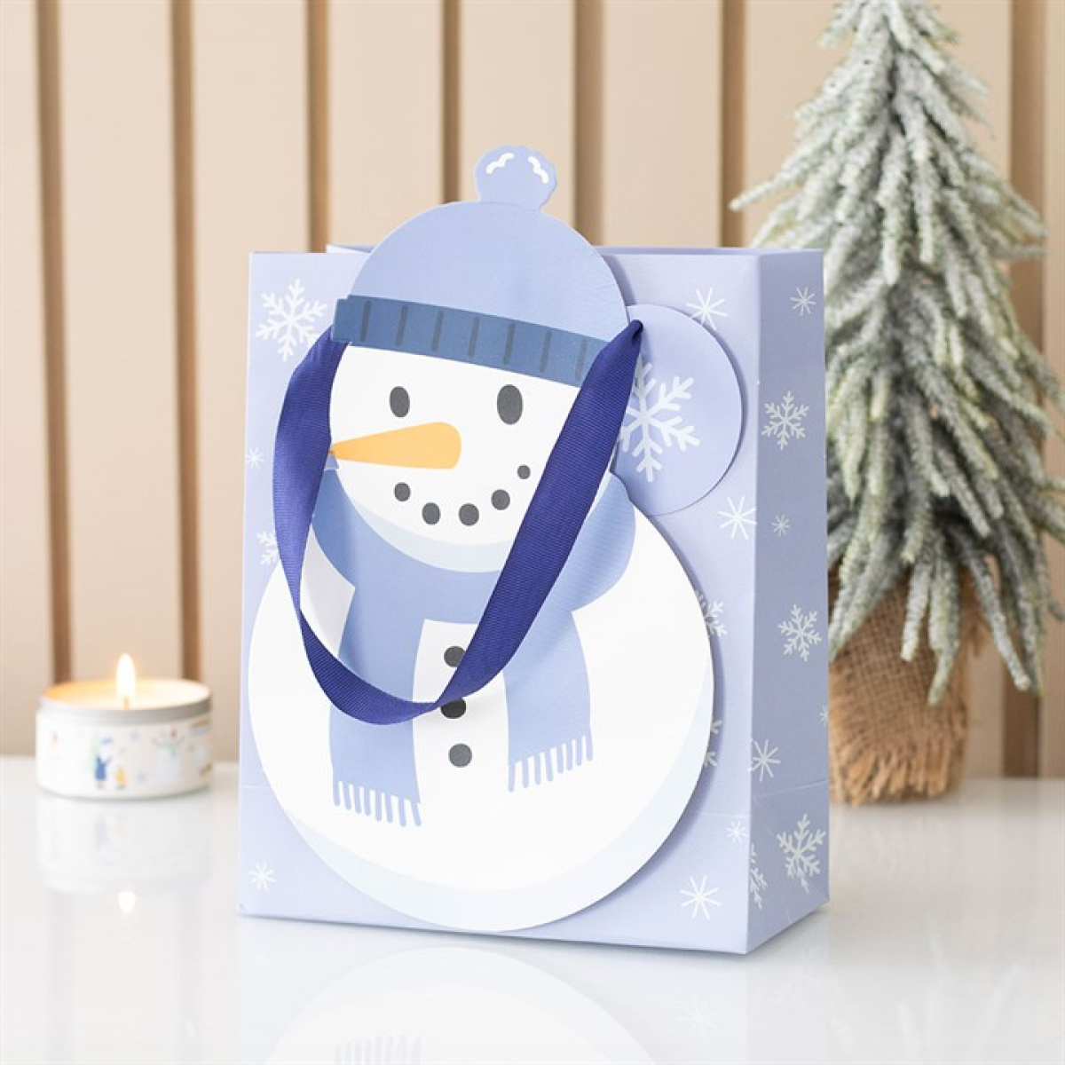 Snowman Shaped Gift Bag